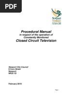 Procedural Manual: in Respect of The Operation of Constantly Monitored