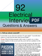 92 Electrical Interview Questions and Answers PDF