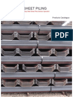 SG SHEET PILING PRODUCTS CATALOG