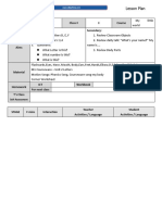 Date Class # Course Primary: Secondary:: Lesson Plan