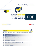 Sondaj de Opinie Privind Implicarea Angajatilor - Metro Voice