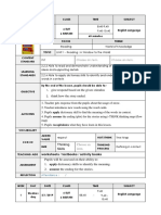 Lesson Plan Yr 6 Week 1 at 2019