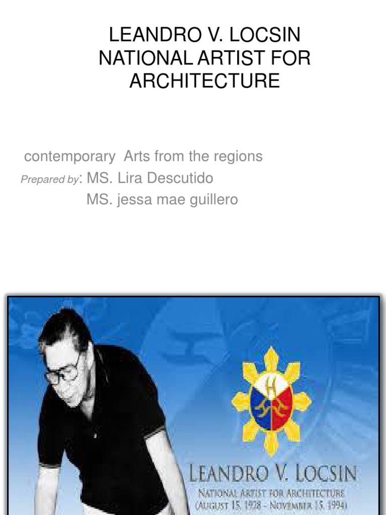 what was the thesis project of architect leandro locsin