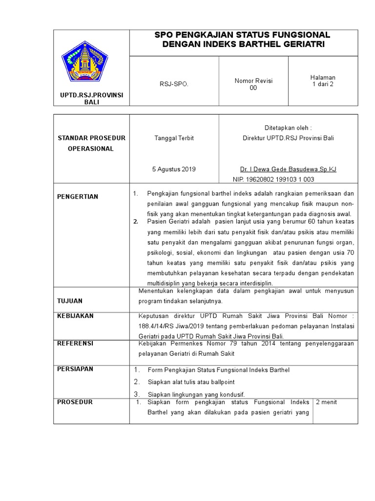 Spo Bartel Indeks | PDF