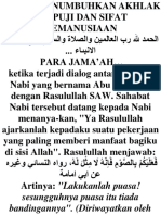 Da'Wah Pembangunan, Puasa Menumbuhkan Akhlak Terpuji Dan Sifat Kemanusiaan