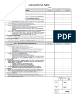 Rubrics in RRL