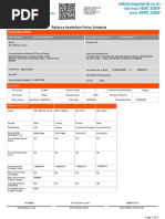 Reliance General Insurance Company Limited: Reliance Healthgain Policy Schedule