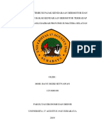 Analisis Kontribusi Pajak Kendaraan Bermotor Dan Pajak Bahan Bakar Kendaraan Bermotor Terhadap Pendapatan Asli Daerah Provinsi Sumatera Selatan