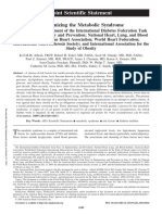 Harmonizing The Metabolic Syndrome: Joint Scientific Statement