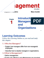 Management: Introduction To Management and Organizations