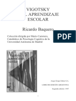 Vygotsky y El Aprendizaje Escolar