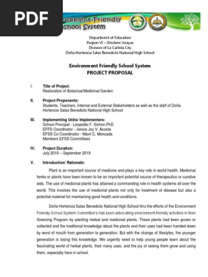 Project Proposal Botanical Garden Pdf Plants Natural Environment