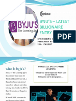 Byju'S - Latest Billionaire Entry: Engineering Education Presented By:-Mehul UID: - 17BCS2557