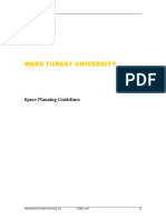 Wake Forest University Space Planning Guidelines