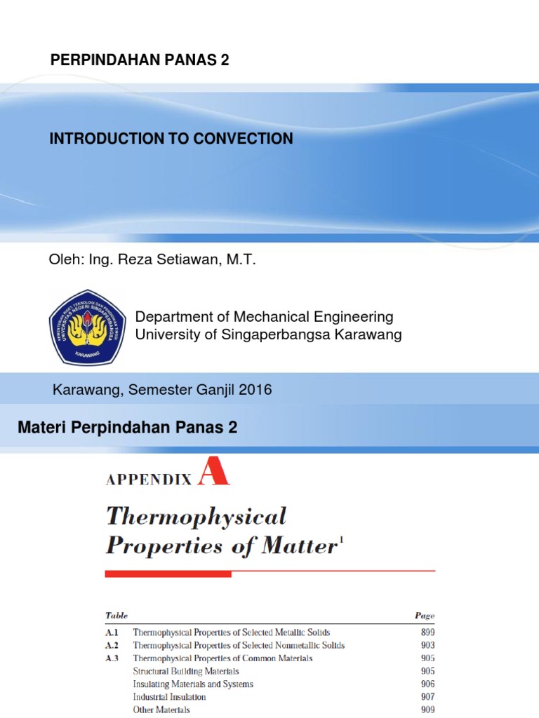 Introduction to Convection Heat Transfer: Boundary Layers ...