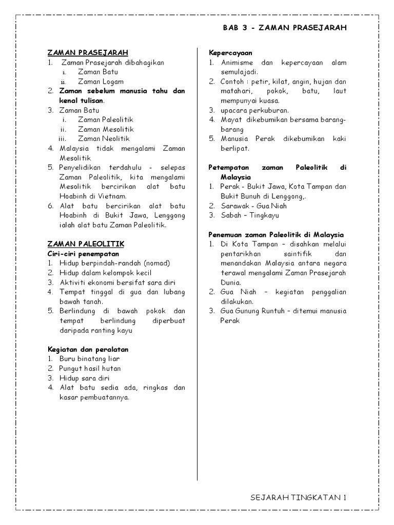 Sejarah Tingkatan 1 Bab 2  PDF