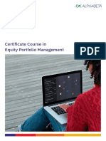 Certificate Course in Equity Portfolio Management: Academy