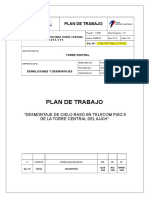 Plan de Desmontaje de Cielo Raso