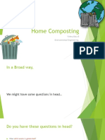 Home Composting: Vishnu Bala B Environmental Engineering