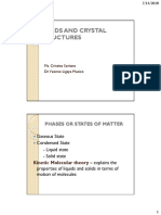 Solids and Crystal Structures