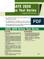 GATE 2020 Online Test Series: Compete with the best