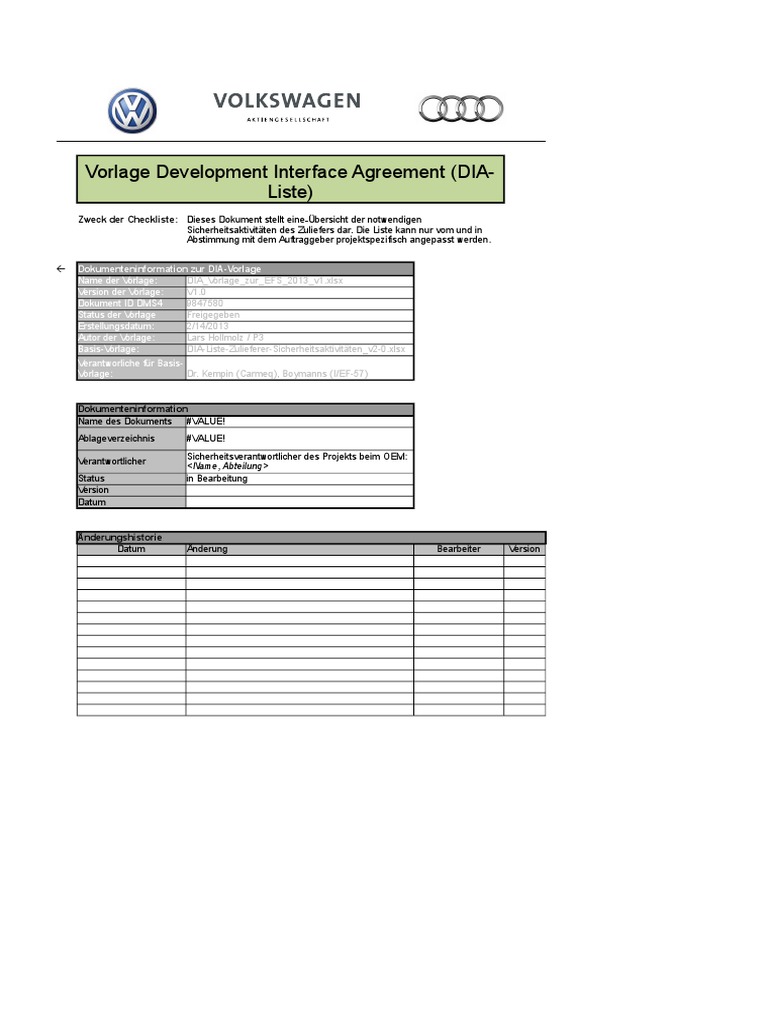 Vorlage Development Interface Agreement PDF