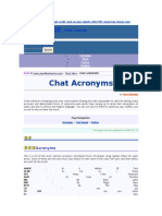 Chat Acronyms