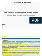 Presentacion Evolucion Psicologia Campos de Accion Del Psicologo