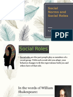 Social Norms and Social Roles: by Group 2