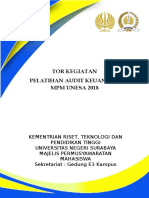 Tor Pemateri 3 Pelatihan Audit Mpm