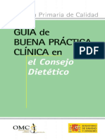 Guia de Buena Practica Clinica en El Consejo Dietetico