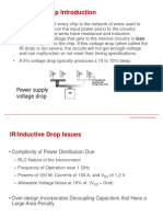 IR/Inductive Drop Introduction: Power Supply Voltage Drop