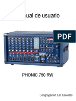 Manual Phonic 750 Rw