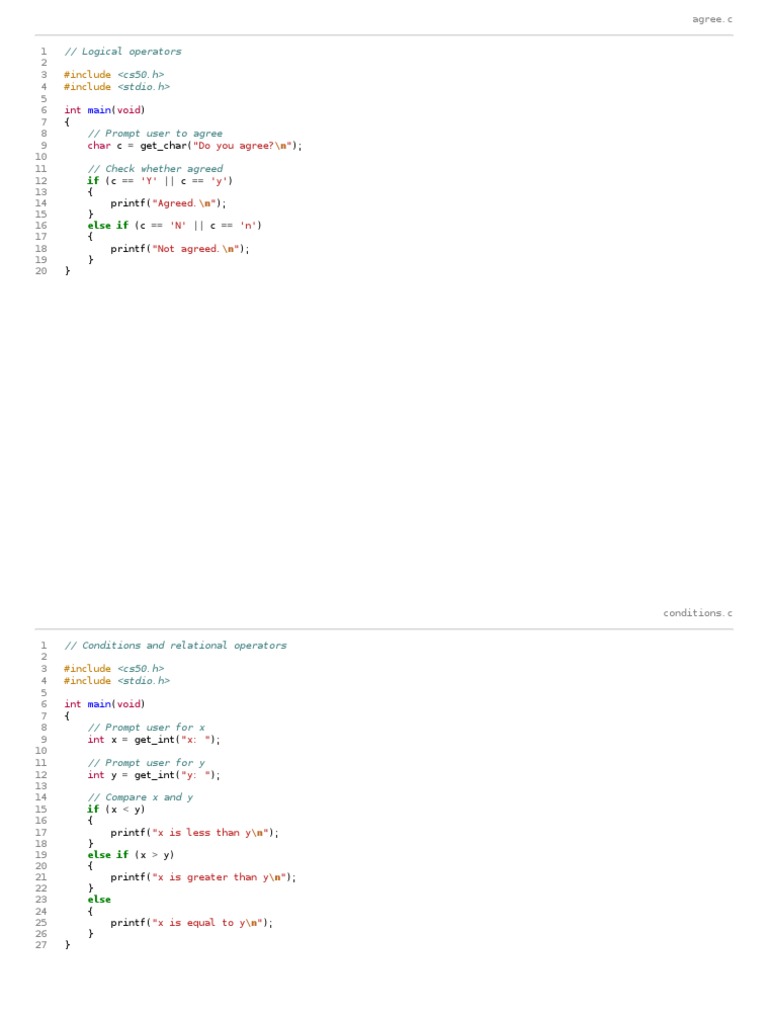 Logical Operators and User Input in C | PDF | Computer Architecture ...