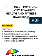 Phed 1032 - Physical Activity Towards Health and Fitness (Swimming)