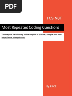 TCS NQT - Coding Sheet by Arsh - Sheet1 | PDF | Numbers | String ...