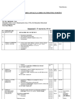 Planificare Calendaristica Clasa A VII-A