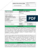 Formato Plan de Asignatura Microbiología Ambiental