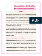 Desarrollo del razonamiento lógico y matemático en niños menores de 6 años