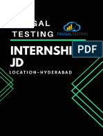 Frugal Testing - Internship JD