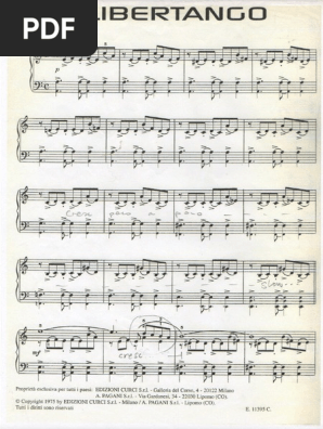 Piazzolla - Libertango - Piano Sheet Music