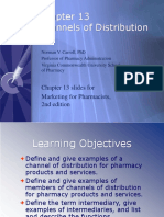 Channels of Distribution: Chapter 13 Slides For Marketing For Pharmacists, 2nd Edition