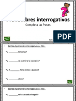 Pronombres Interrogativos