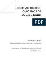 Da Ordem Ao Design - o Kósmos de Louis I. Kahn - Guilherme A. Mejias PDF