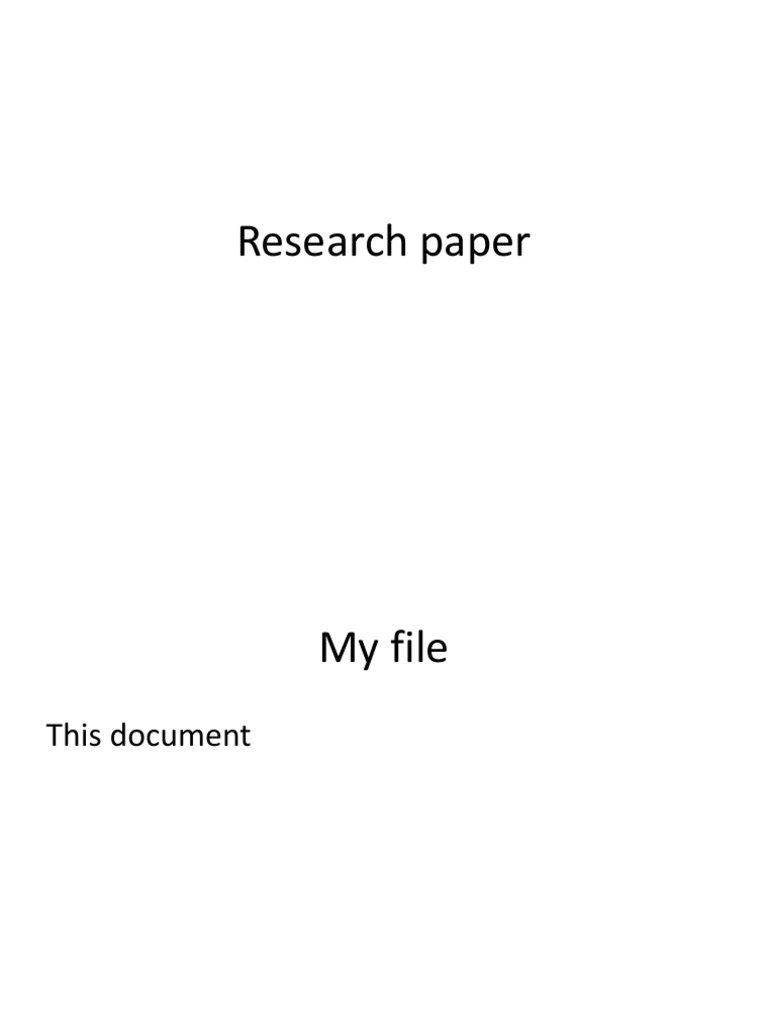 Research Paper Overview and Analysis | PDF | Science & Mathematics