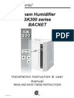 Steam Humidifier SK300 Series Bacnet: Installation Instruction & User Manual