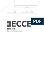 ECCE_2013 Sample Test_1.2019.Indd ECCE 2013 Sample Test Booklet