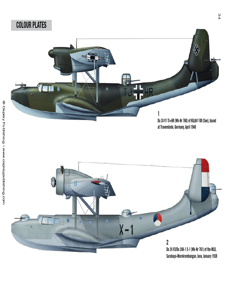 Osprey - Combat Aircraft 110 - Dornier Do 24 Units-34-48 - Rotated ...