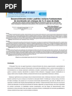 Desenvolvimento Motor_ Padrões Motores Fundamentais de Movimento Em Crianças de 4 e 5 Anos de Idade