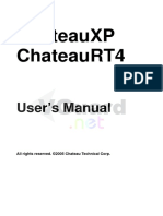 Chateauxp Chateaurt4: User'S Manual